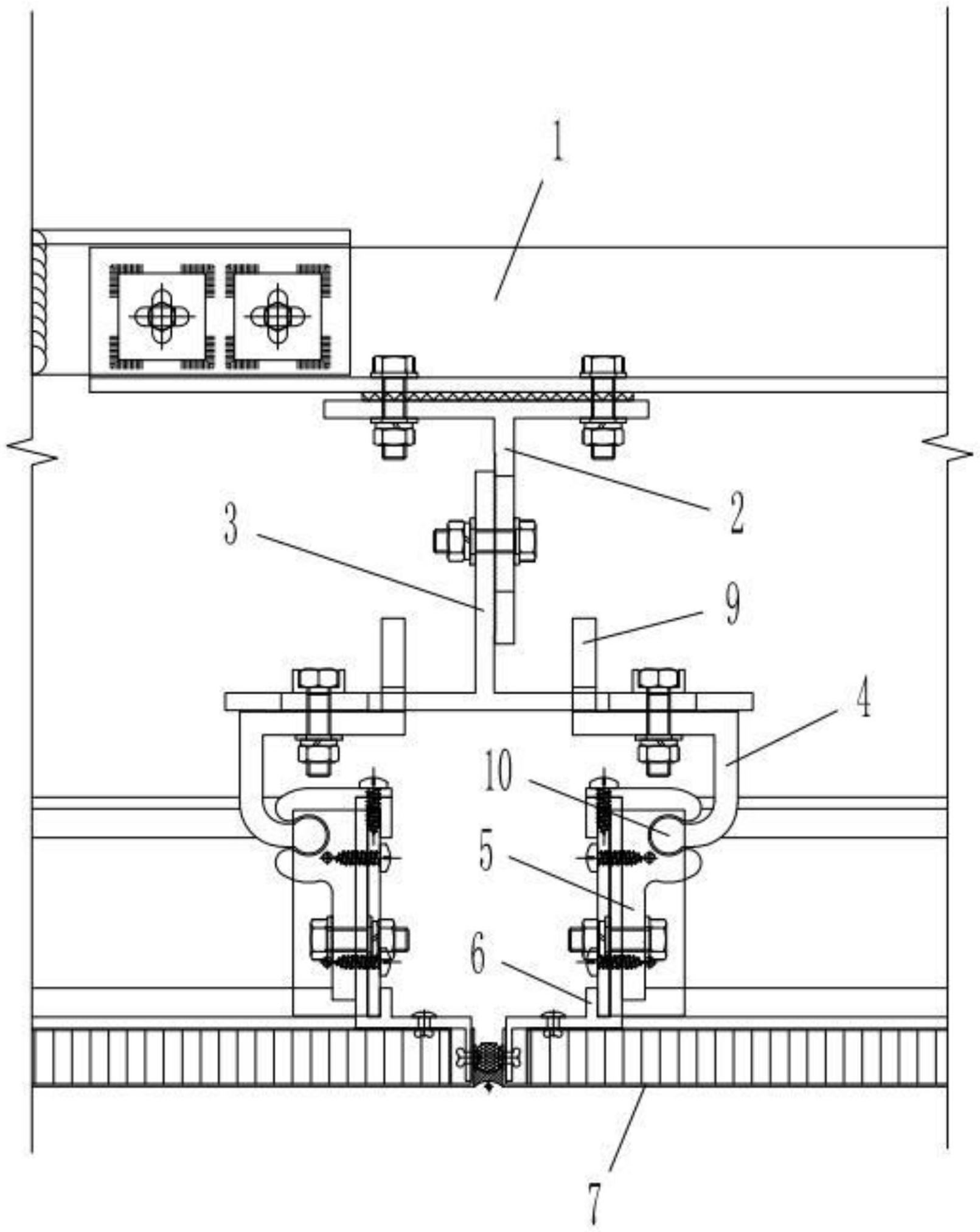 一种曲面框架式铝板幕墙安装结构