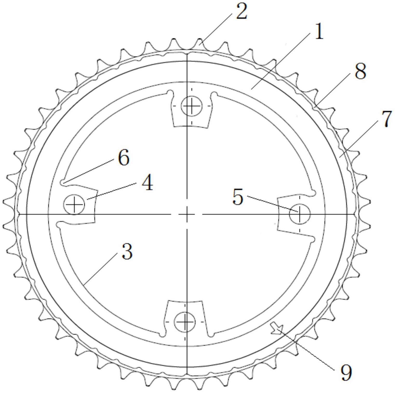 一种汽车发动机vvt包胶链轮