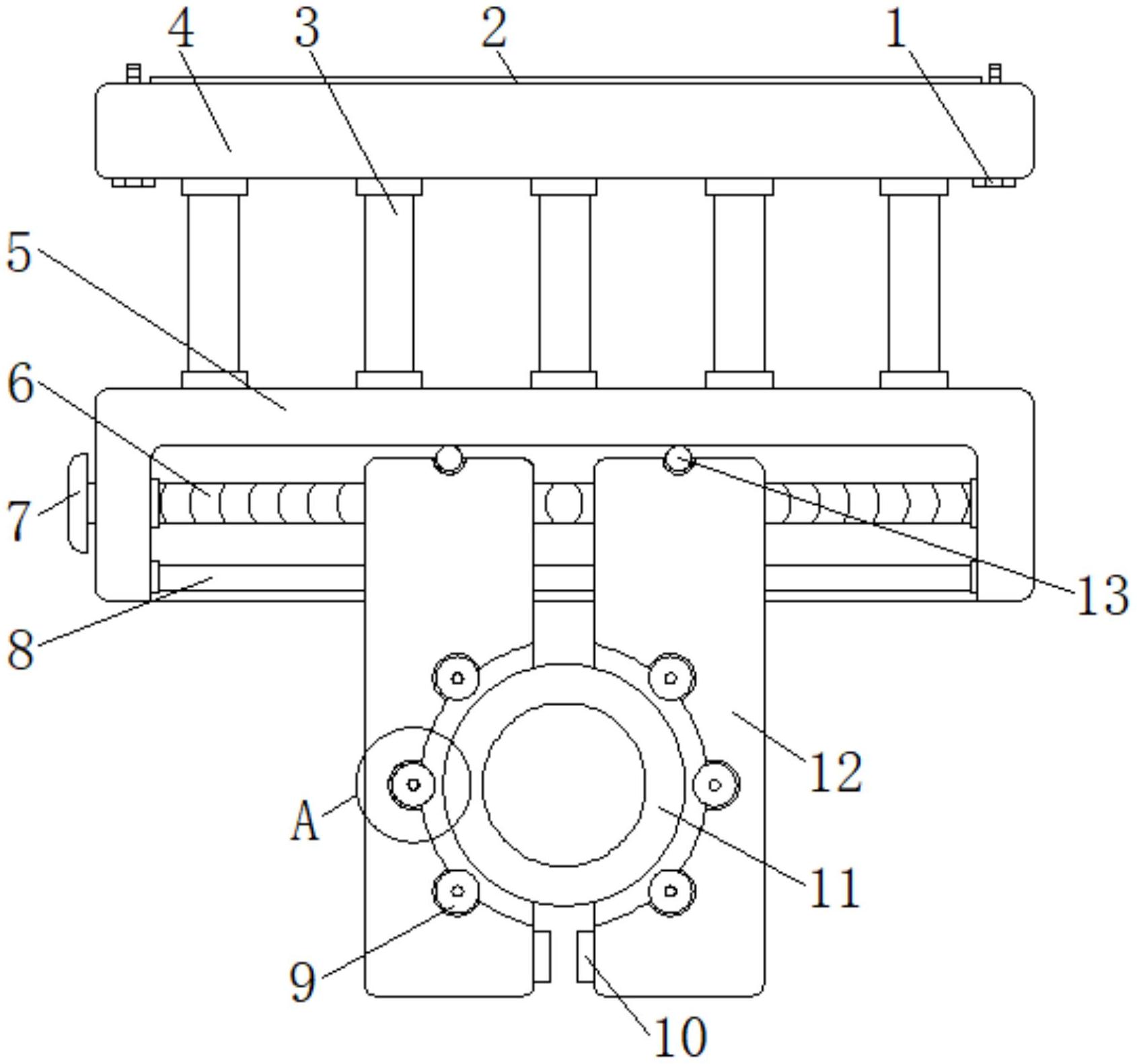 一种便于多方位安装的虹吸管道安装结构