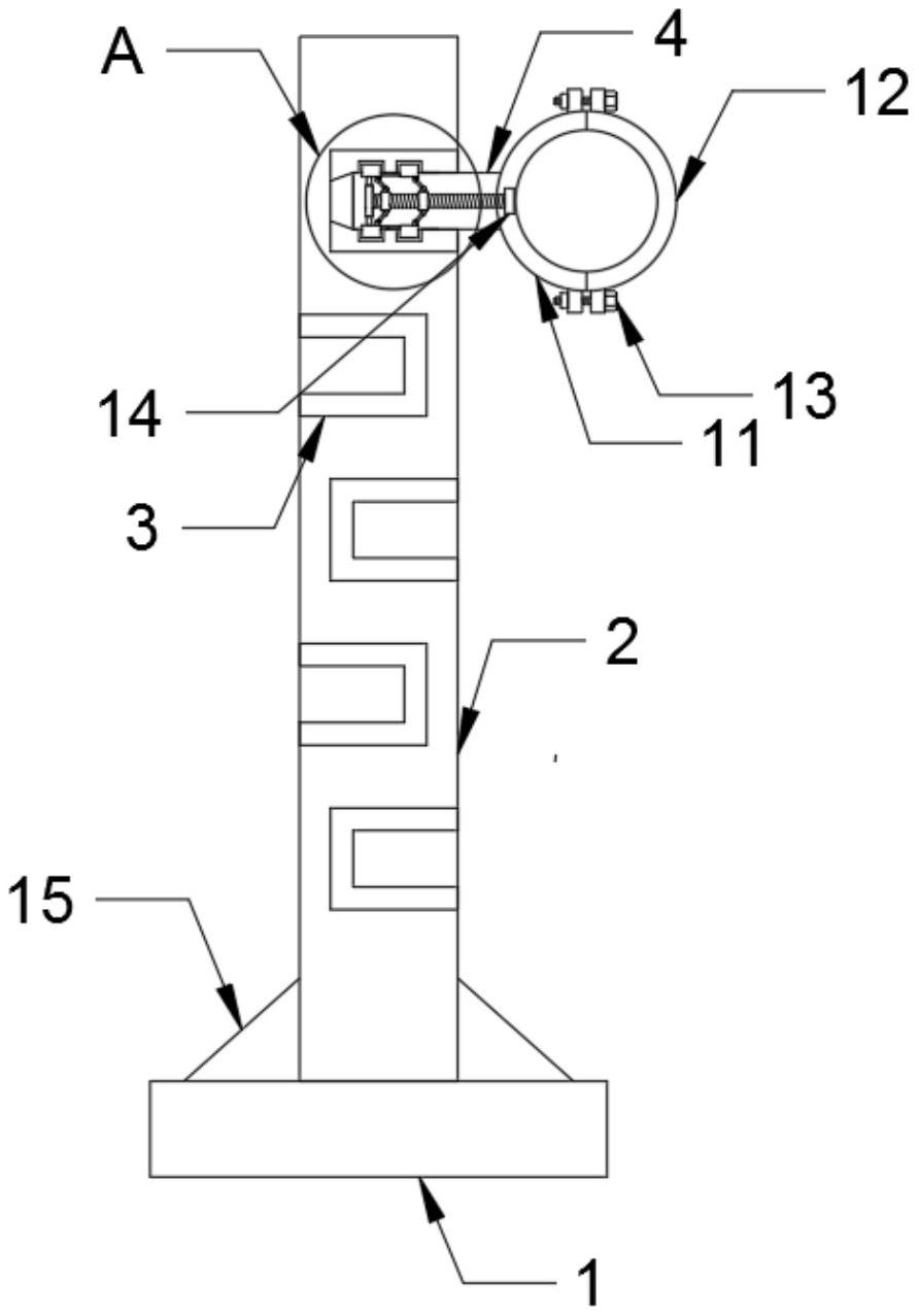 一种通用型角钢电力铁塔电缆支架结构