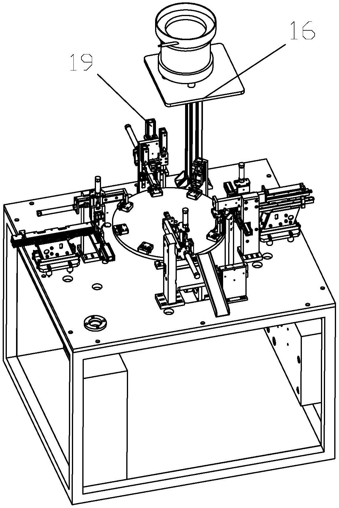 一种拨杆自动组装机的弹簧进料机构