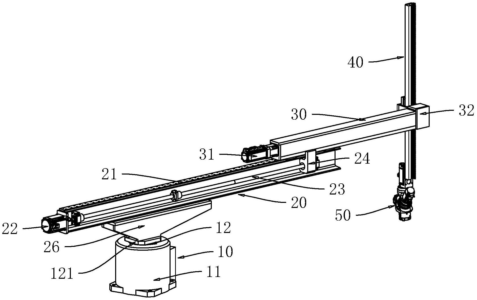 一种五轴运送物料机械臂