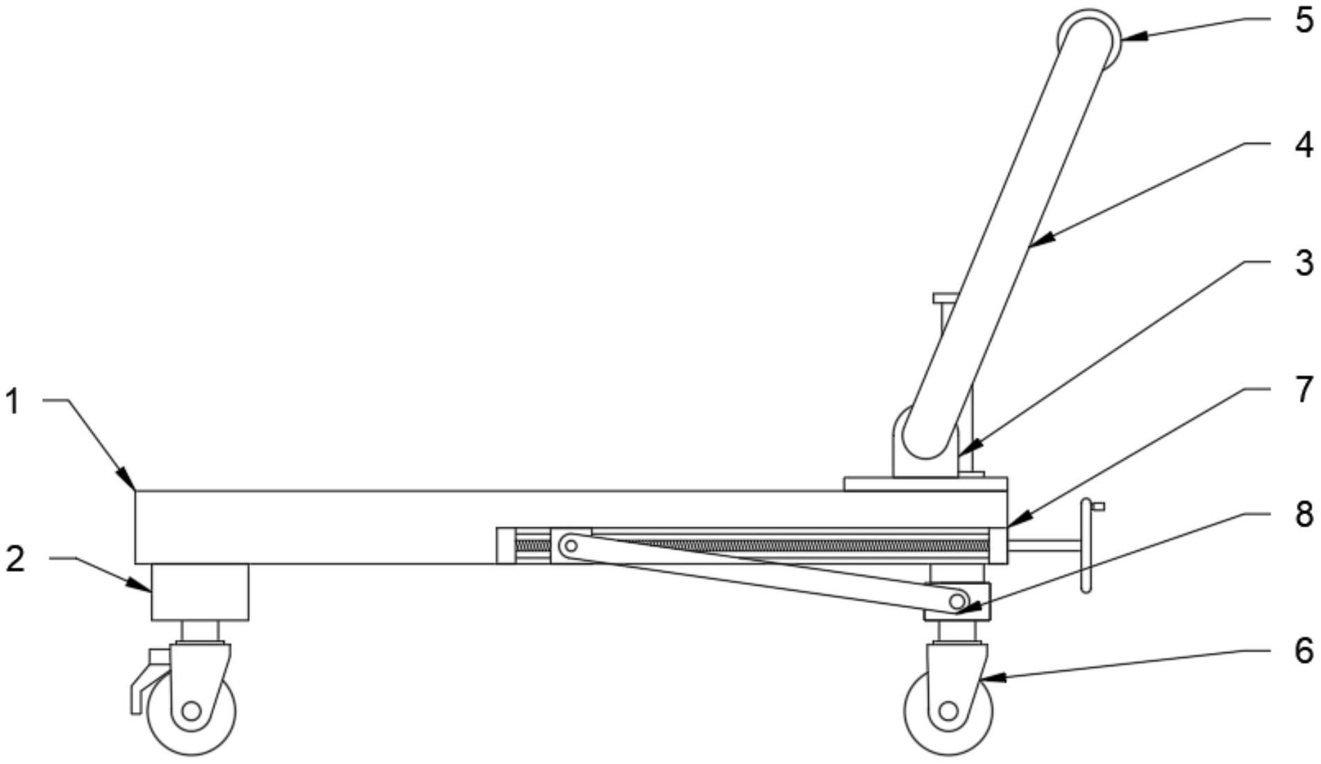一种用于手推车车轮架上的连接结构专利