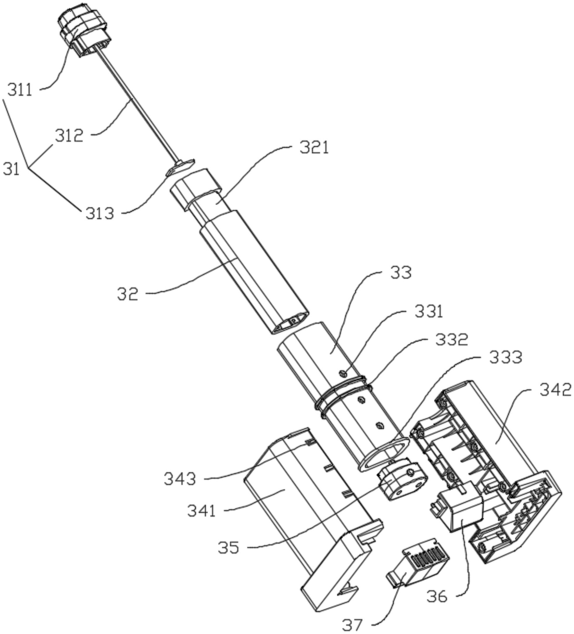 抽拉结构和背负式吹风机