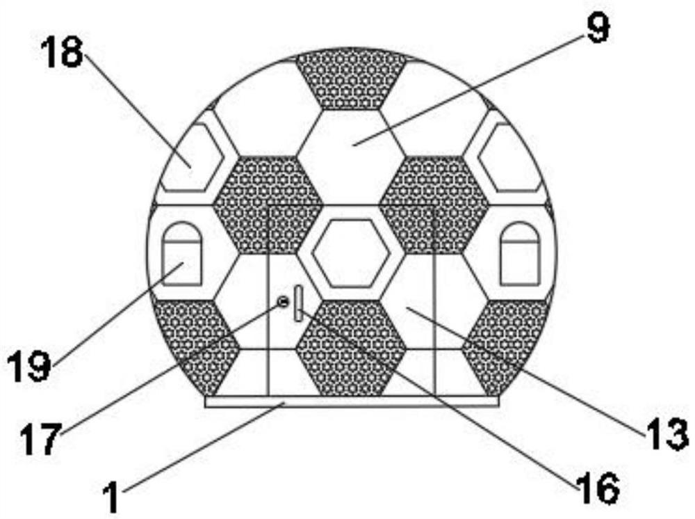 一种便于组装的球形房子