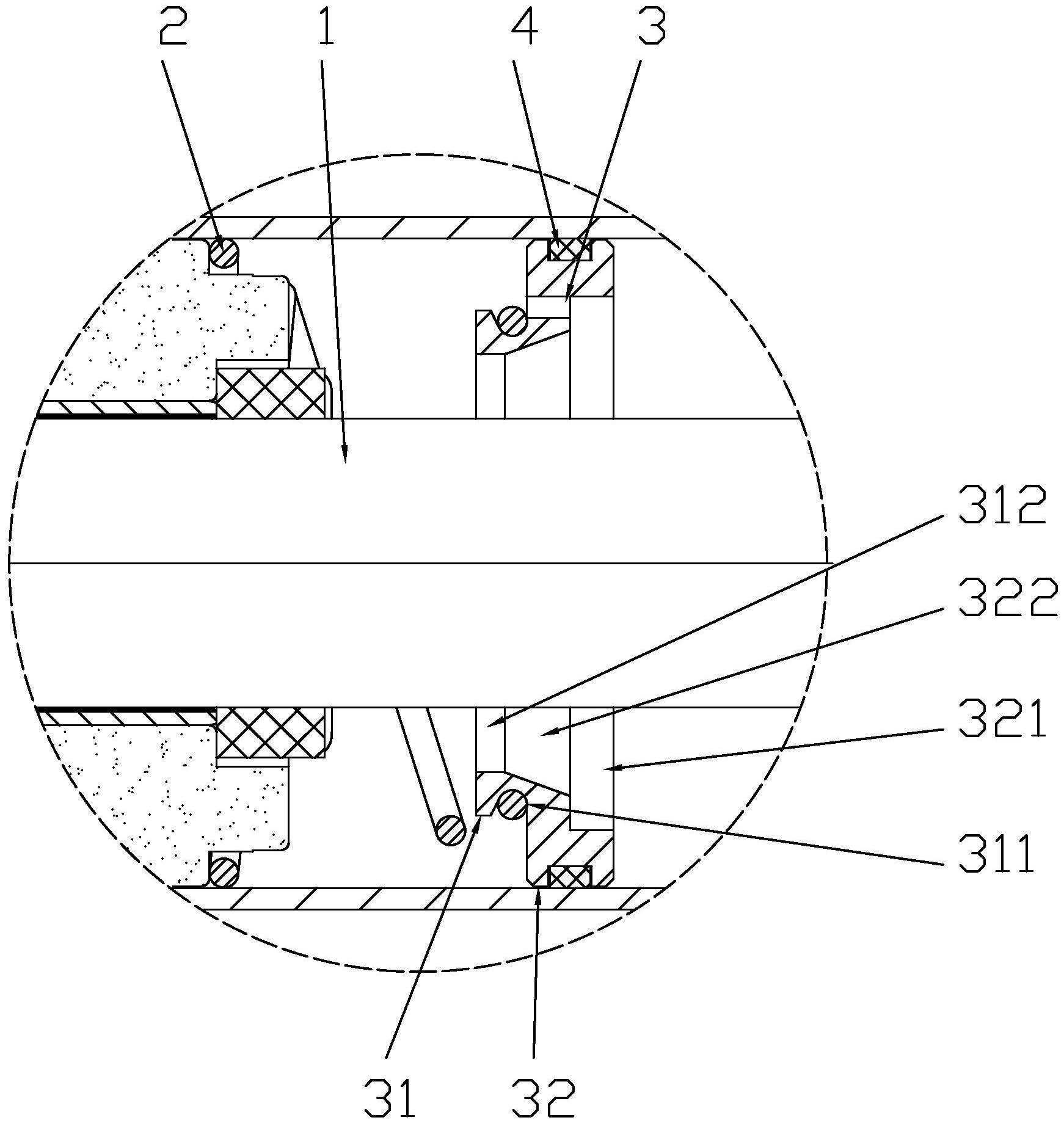 固定内缓冲弹簧结构