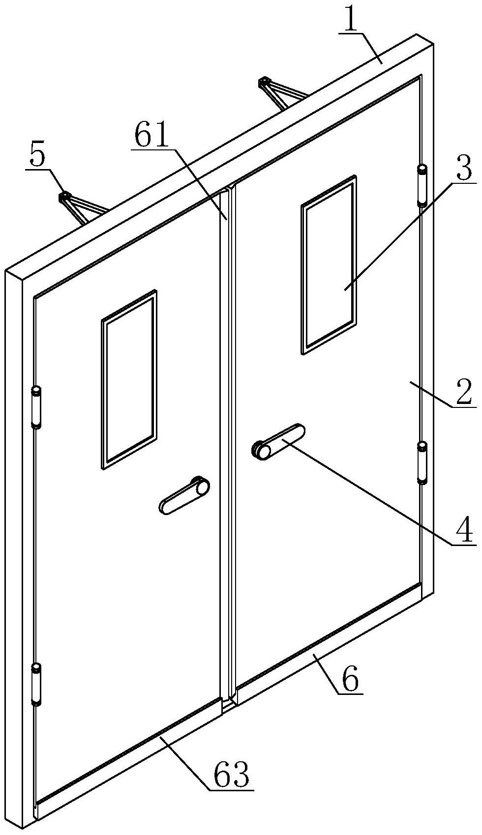 一种复合式双开钢制防火门
