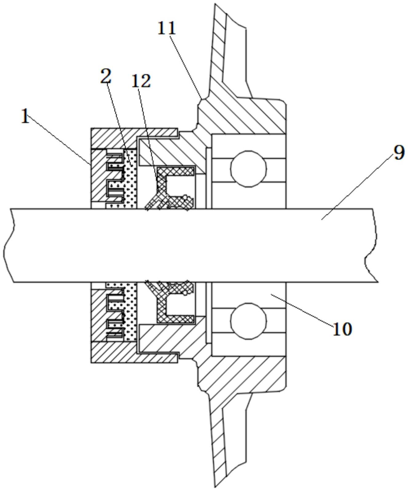 一种电动车轮毂电机的油封防尘结构