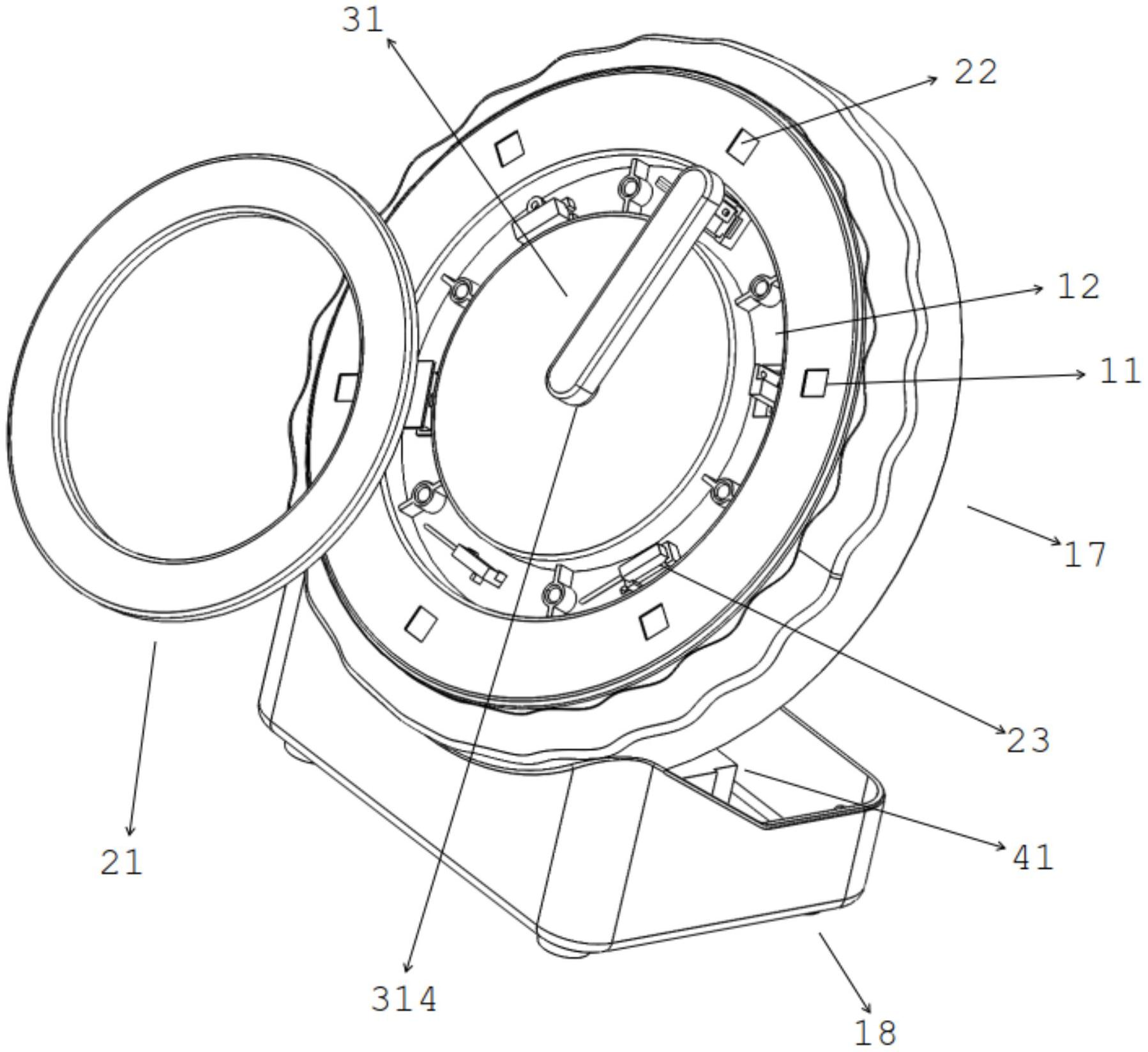 一种圆周运动接近开关演示工装