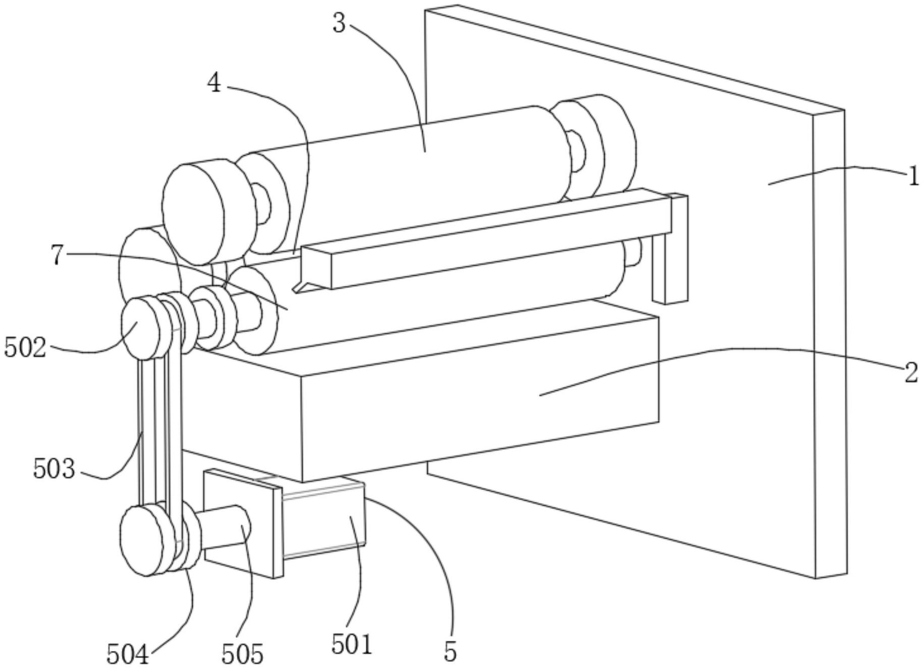 一种柔印机满版染色用传动装置