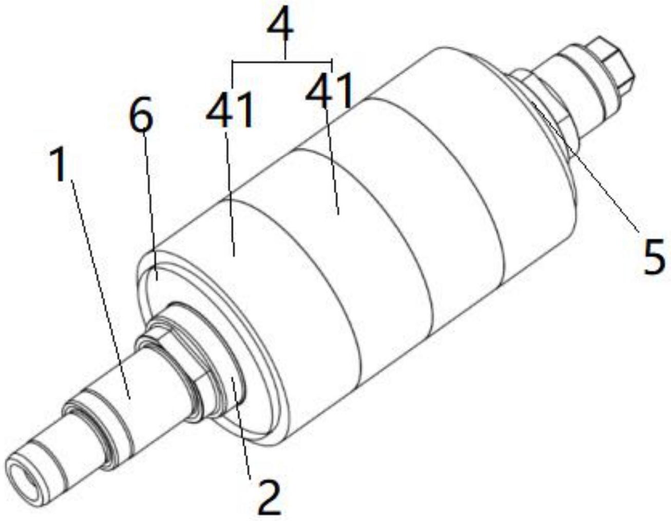一种无刷电机转子的碳纤维套结构