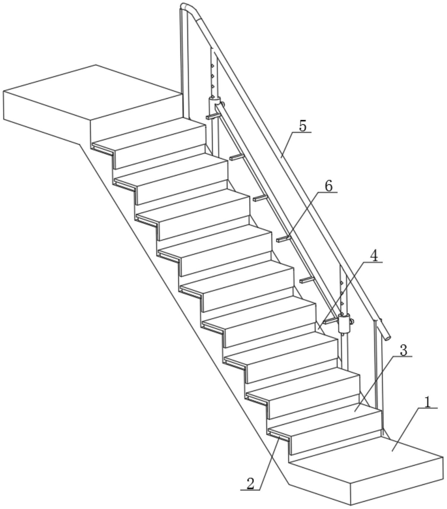 一种减震加固型预制楼梯