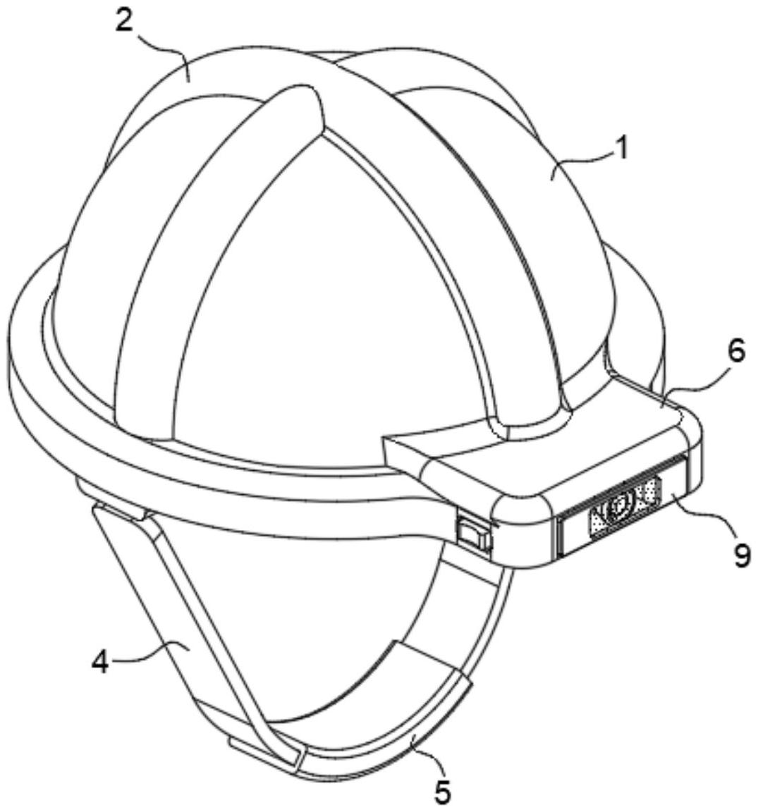 一种矿工穿戴的具有报警功能的智能头盔