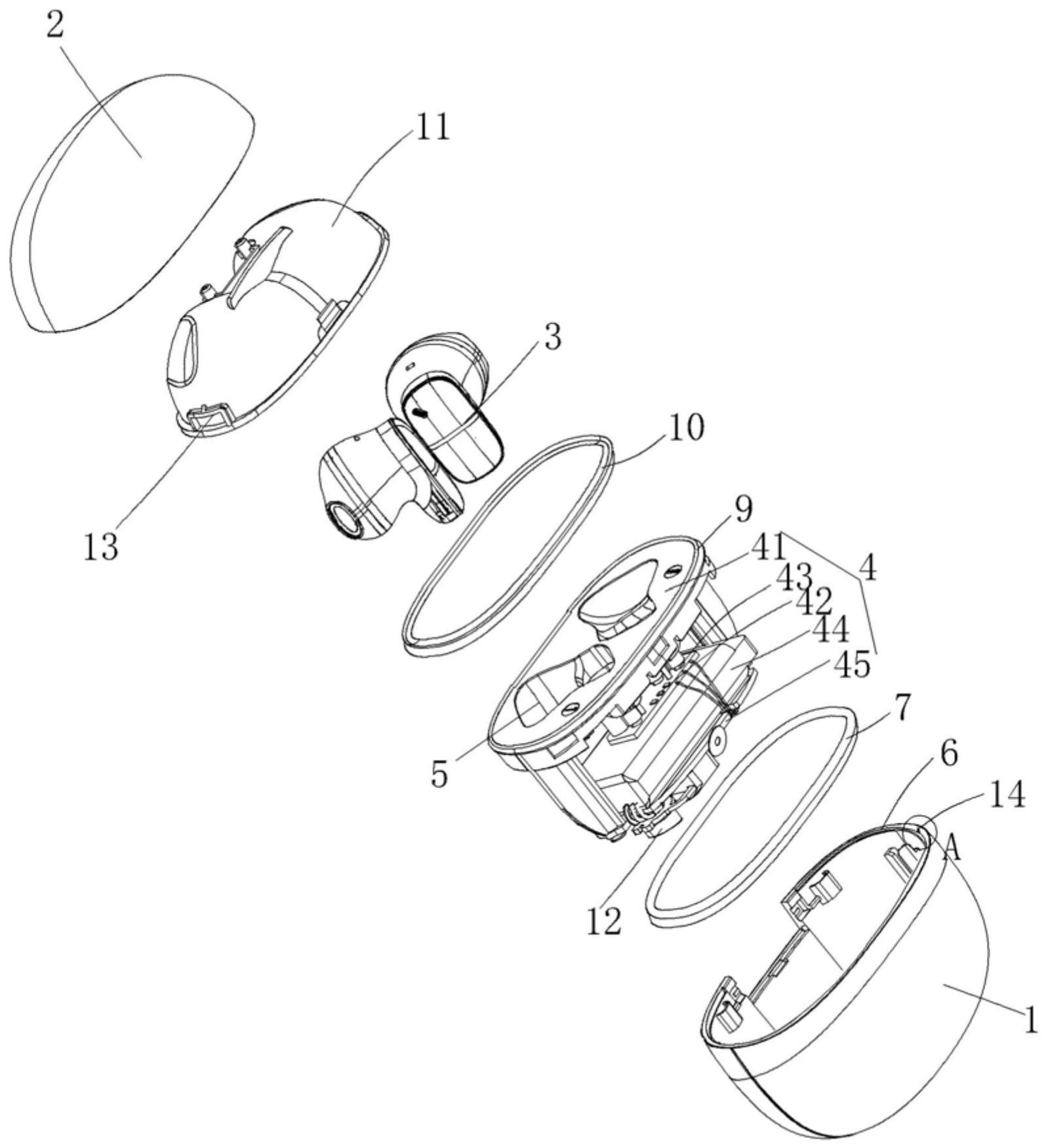 一种防水型蓝牙耳机结构