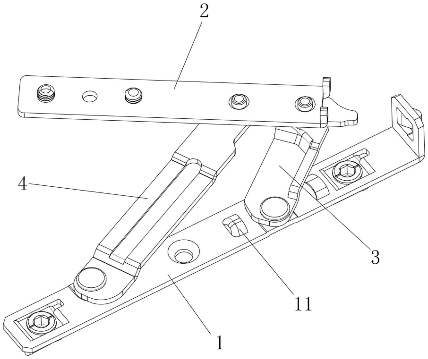一种平开窗铰链的限位结构