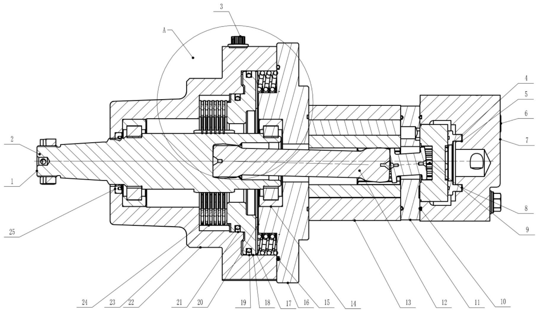 摆线液压马达制动装置安装结构及制动装置