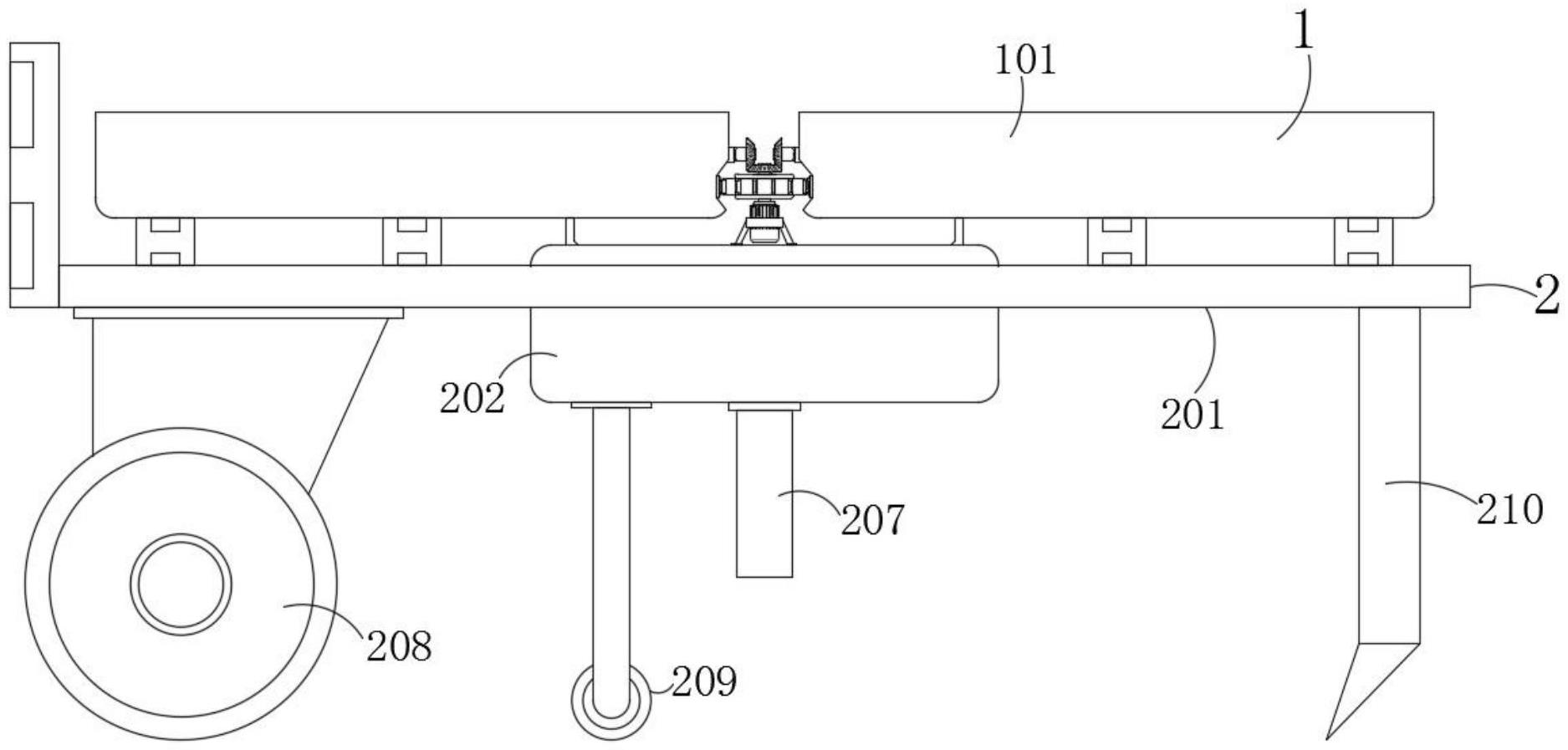 一种与禾本科种子混播的棉花精量播种机