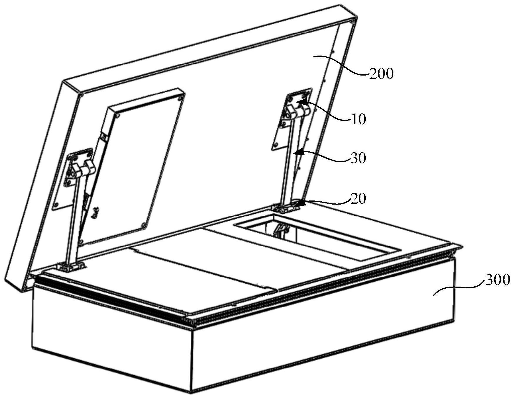 翻盖结构及配电箱