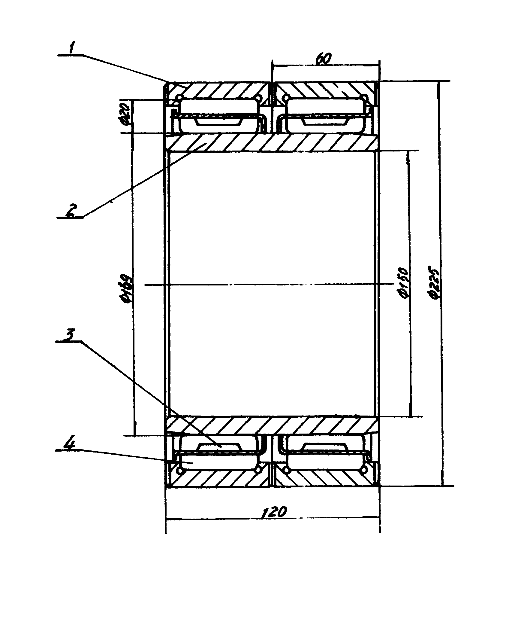 轧机用双列圆柱滚子轴承