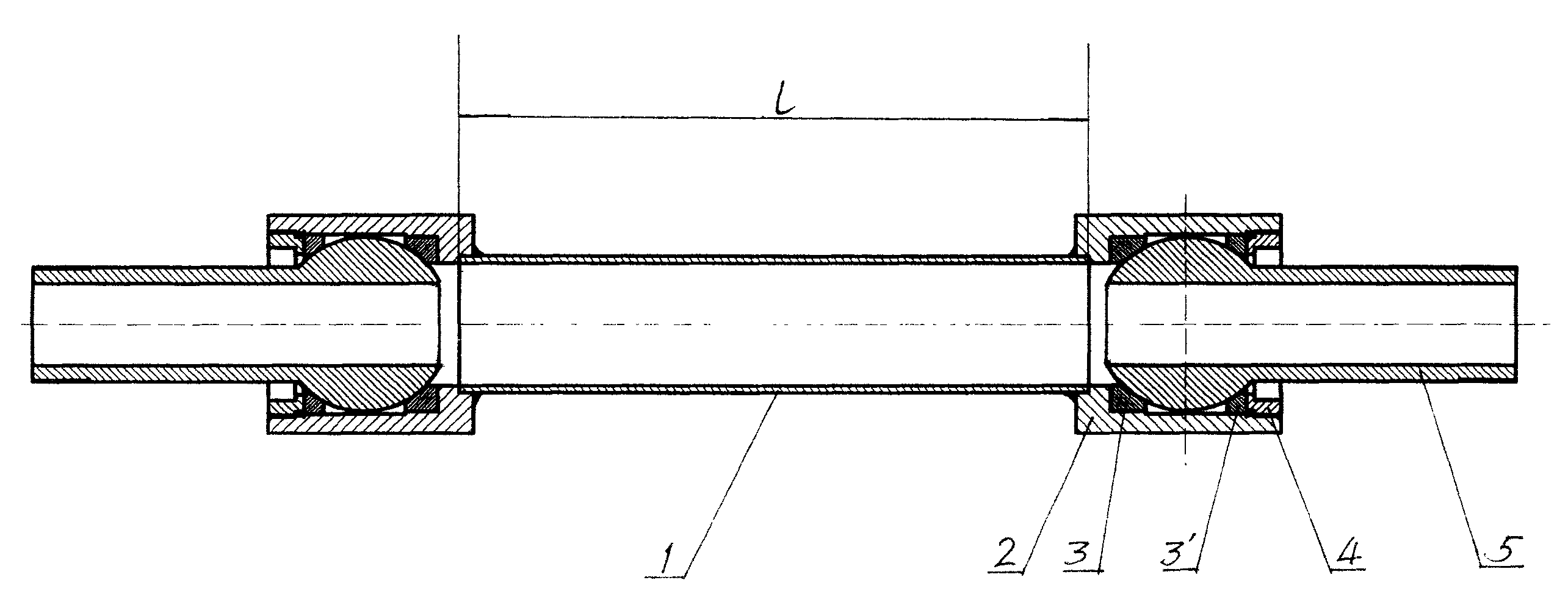 用n个球铰万向管节构成与喷煤枪相配套的"软管"
