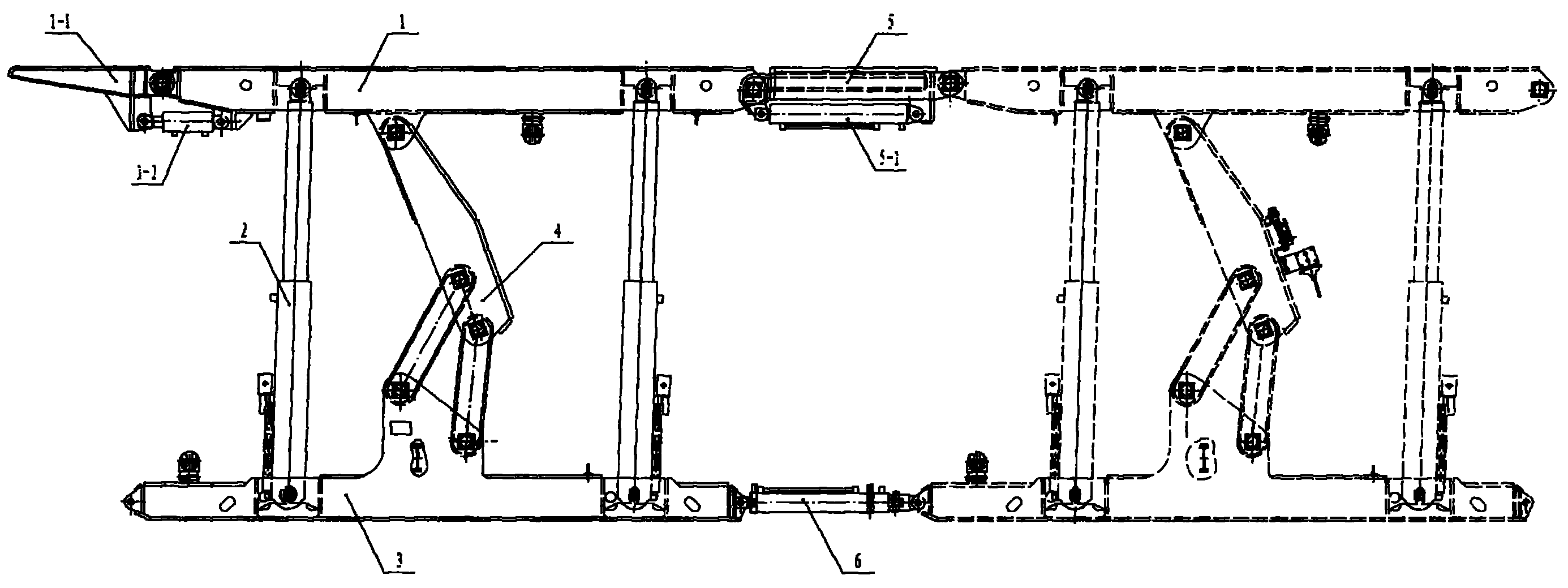 巷道超前支护支架
