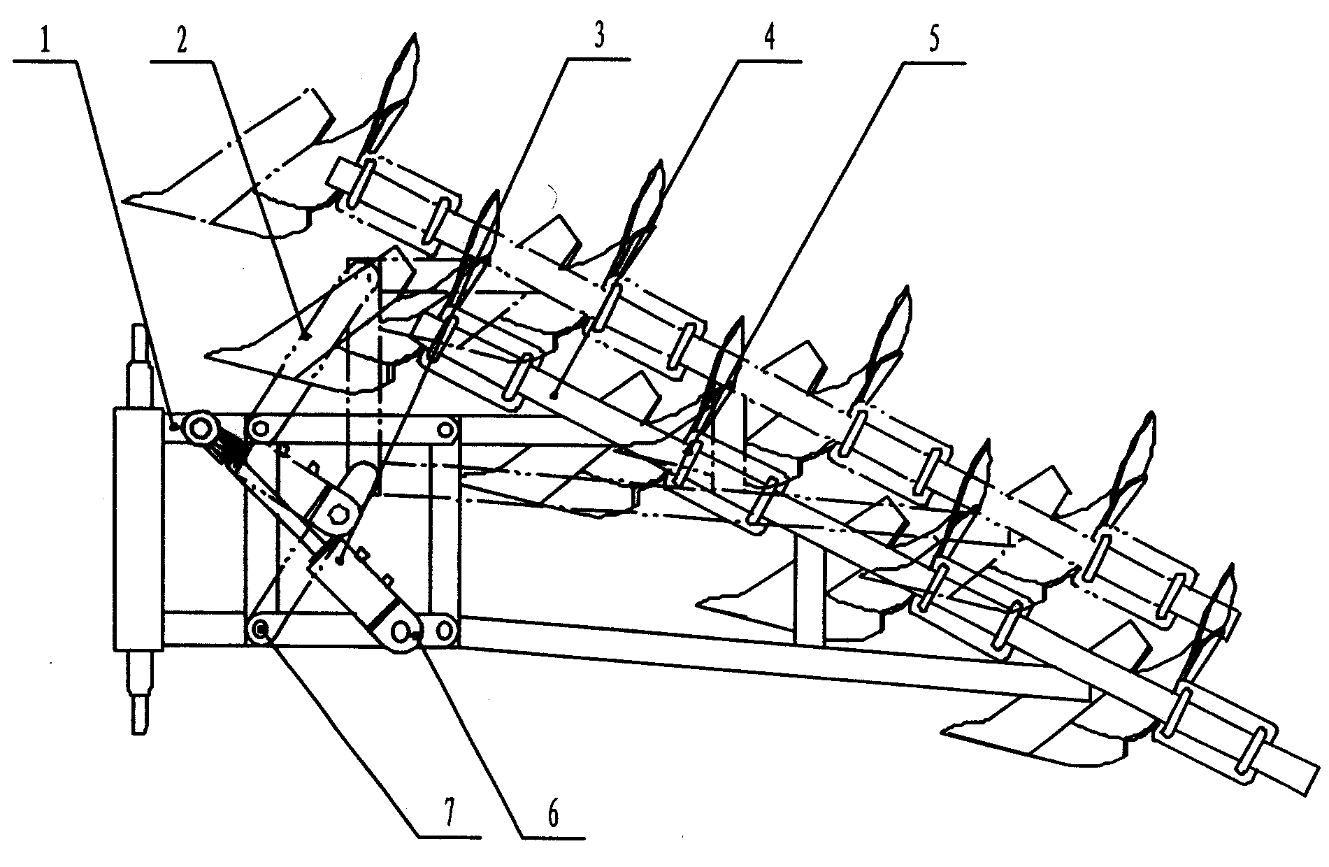 一种可调偏置式铧式犁