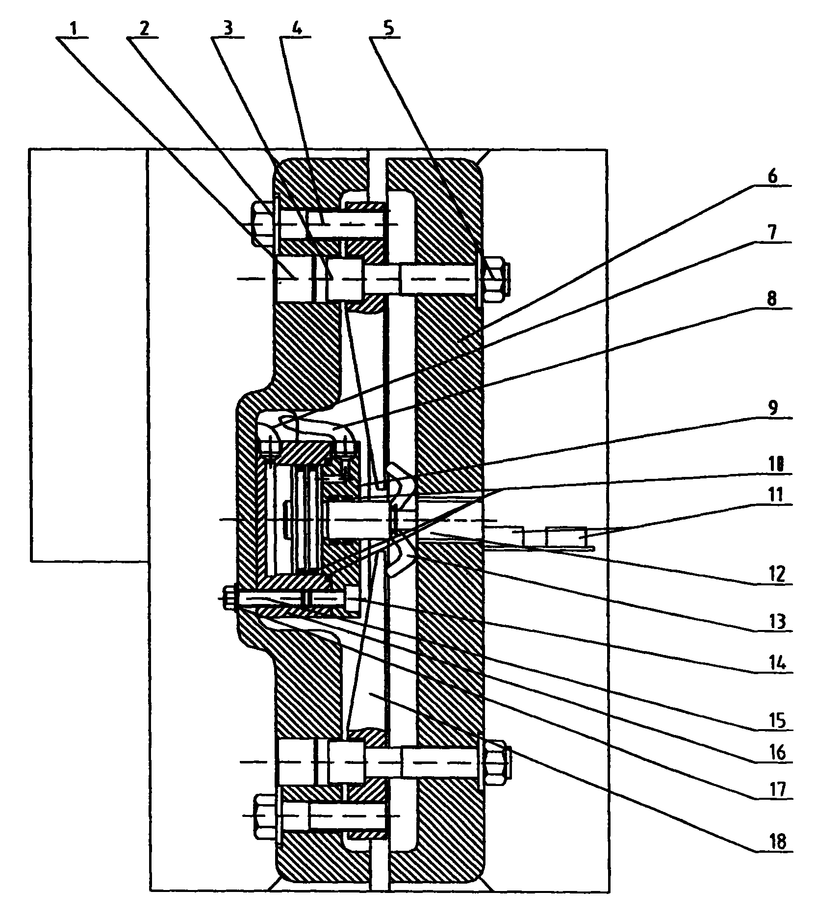 摇臂钻床摇臂液压锁紧装置