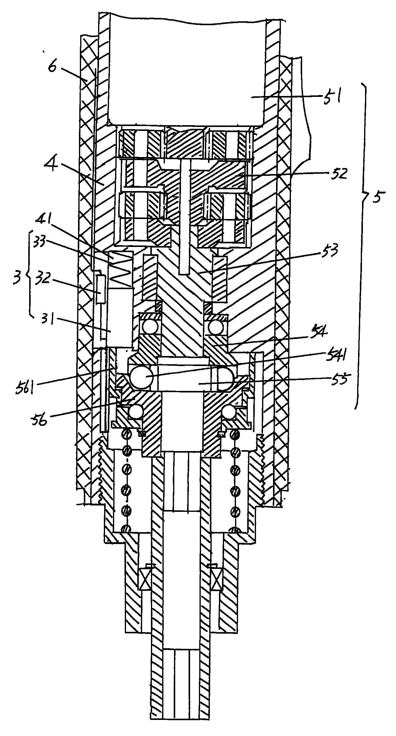 一种无触点电磁感应制动的电动螺丝刀结构