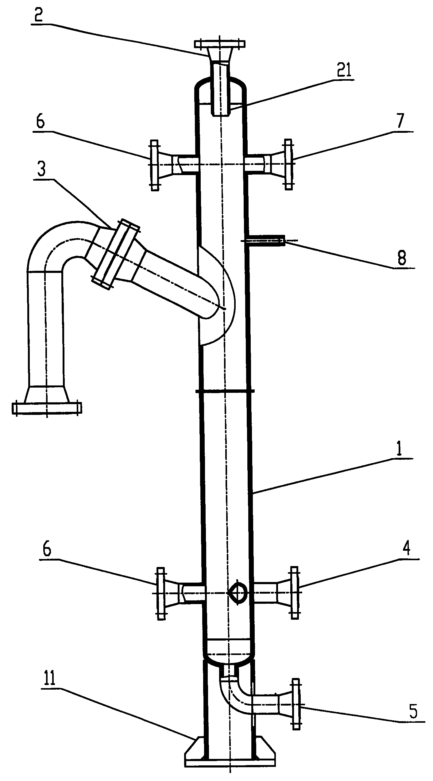一种旋流式气液分离器