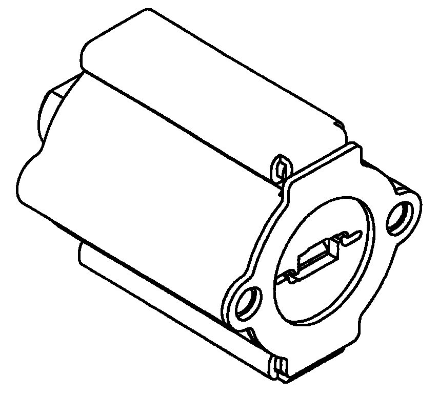 其中锁芯内的弹子成交叉对应排列,且靠近锁孔位置设有自动锁定装置