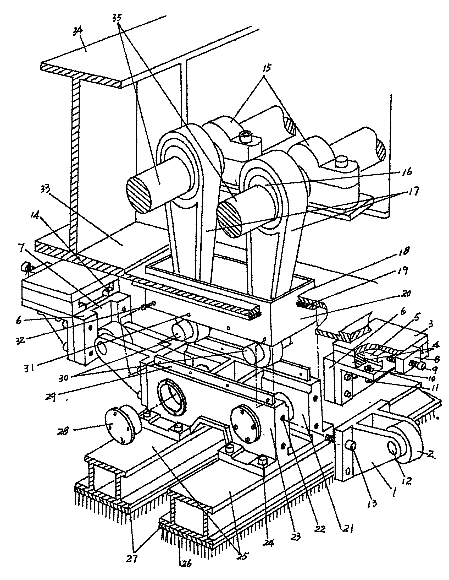针刺机的针梁导向机构