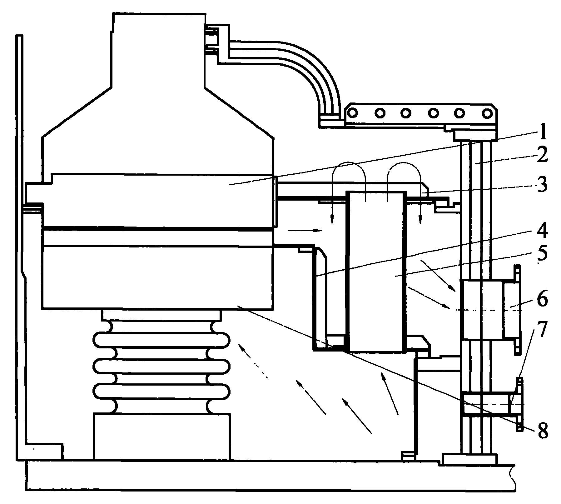 水轮发电机推力轴承外循环冷却结构