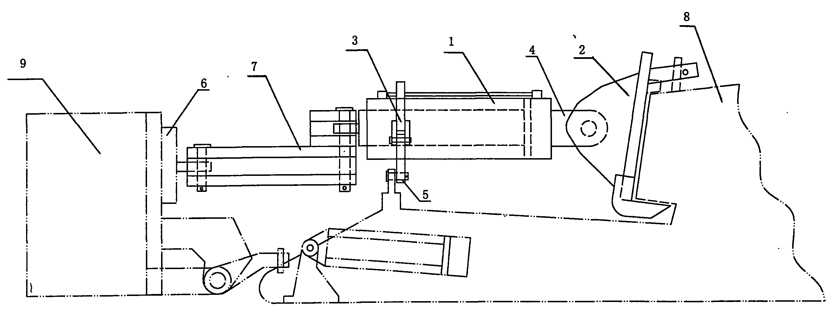 转载机辅助推移装置