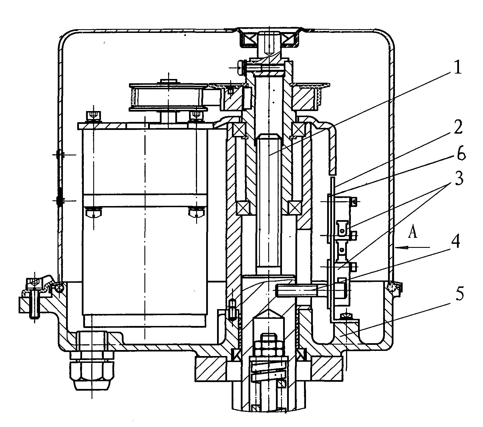 电动执行器的限位开关组件