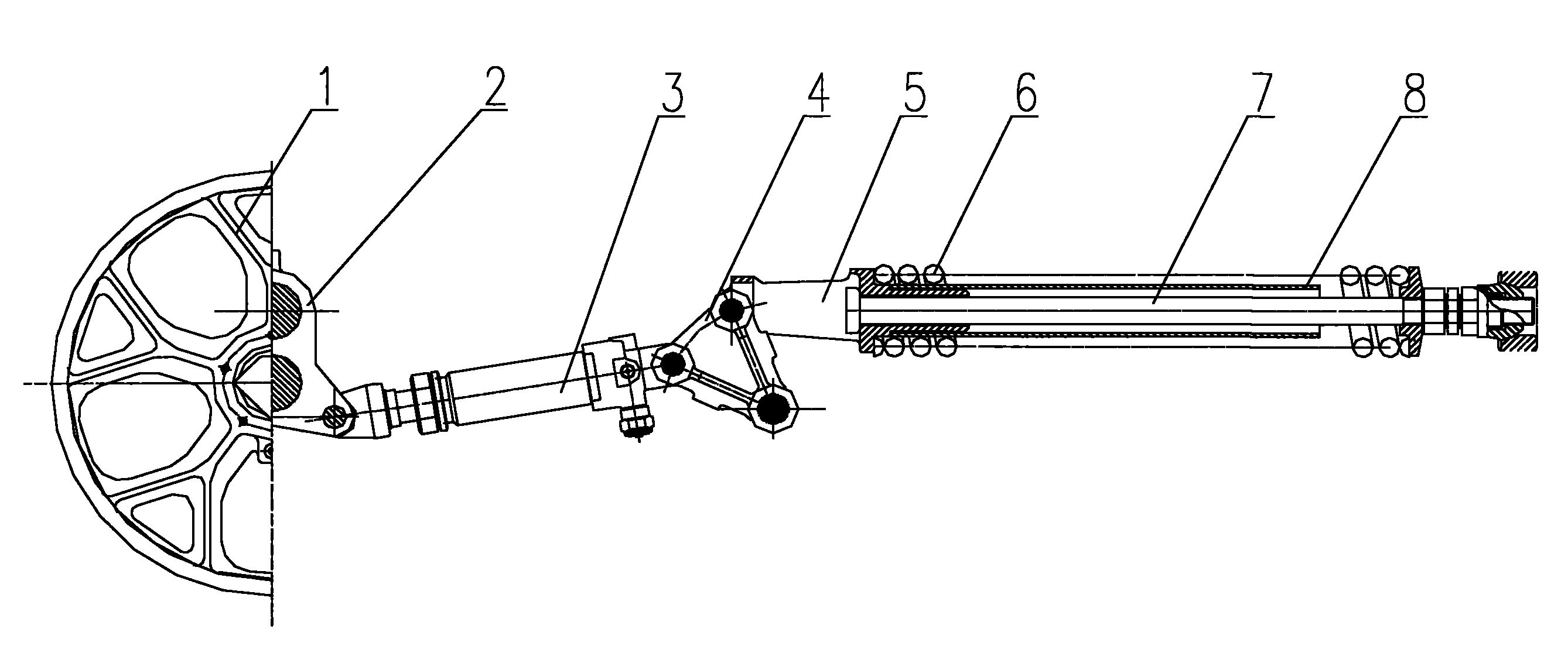 拖拉机行走履带的张紧装置