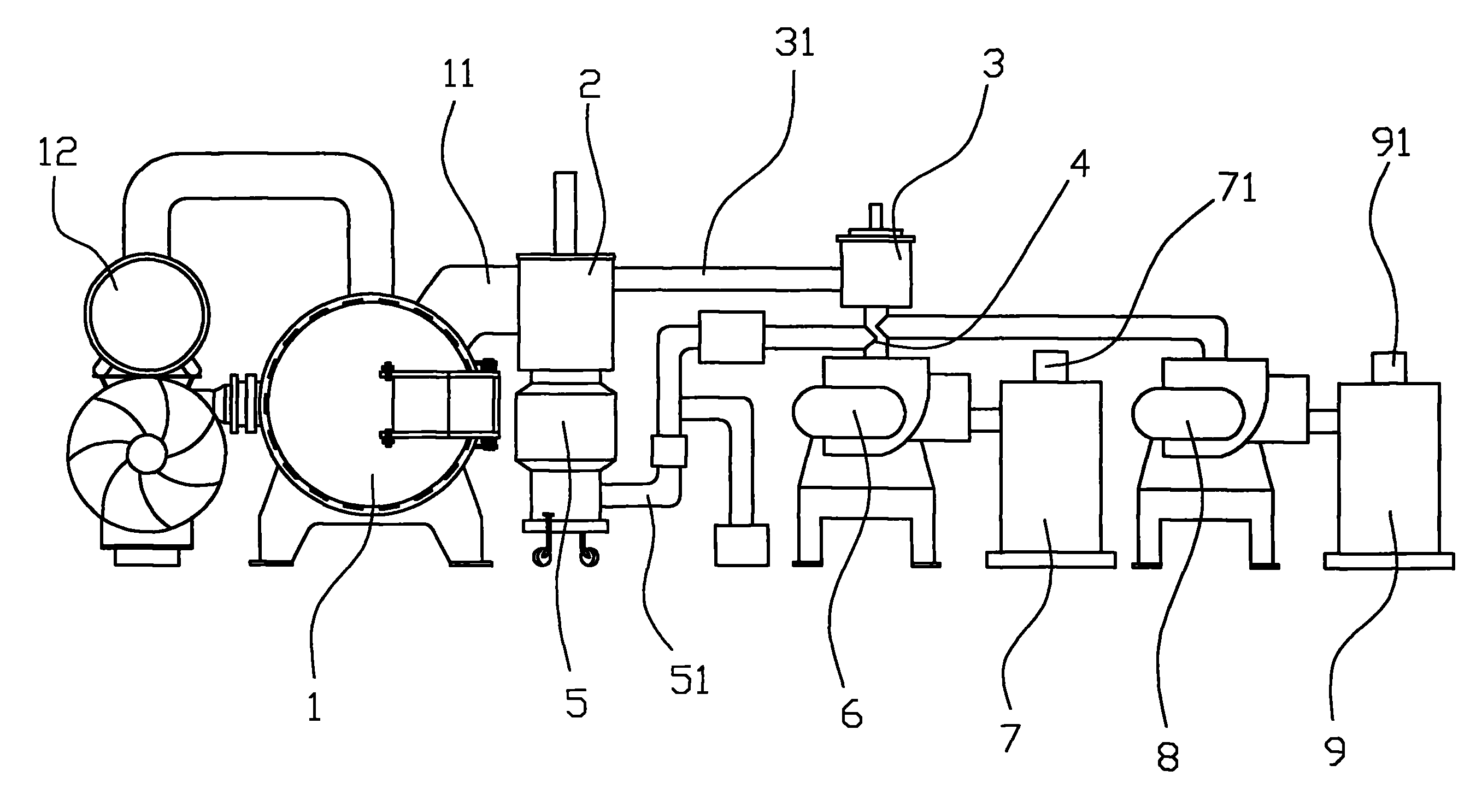 用于钕铁硼烧结炉上的抽气装置