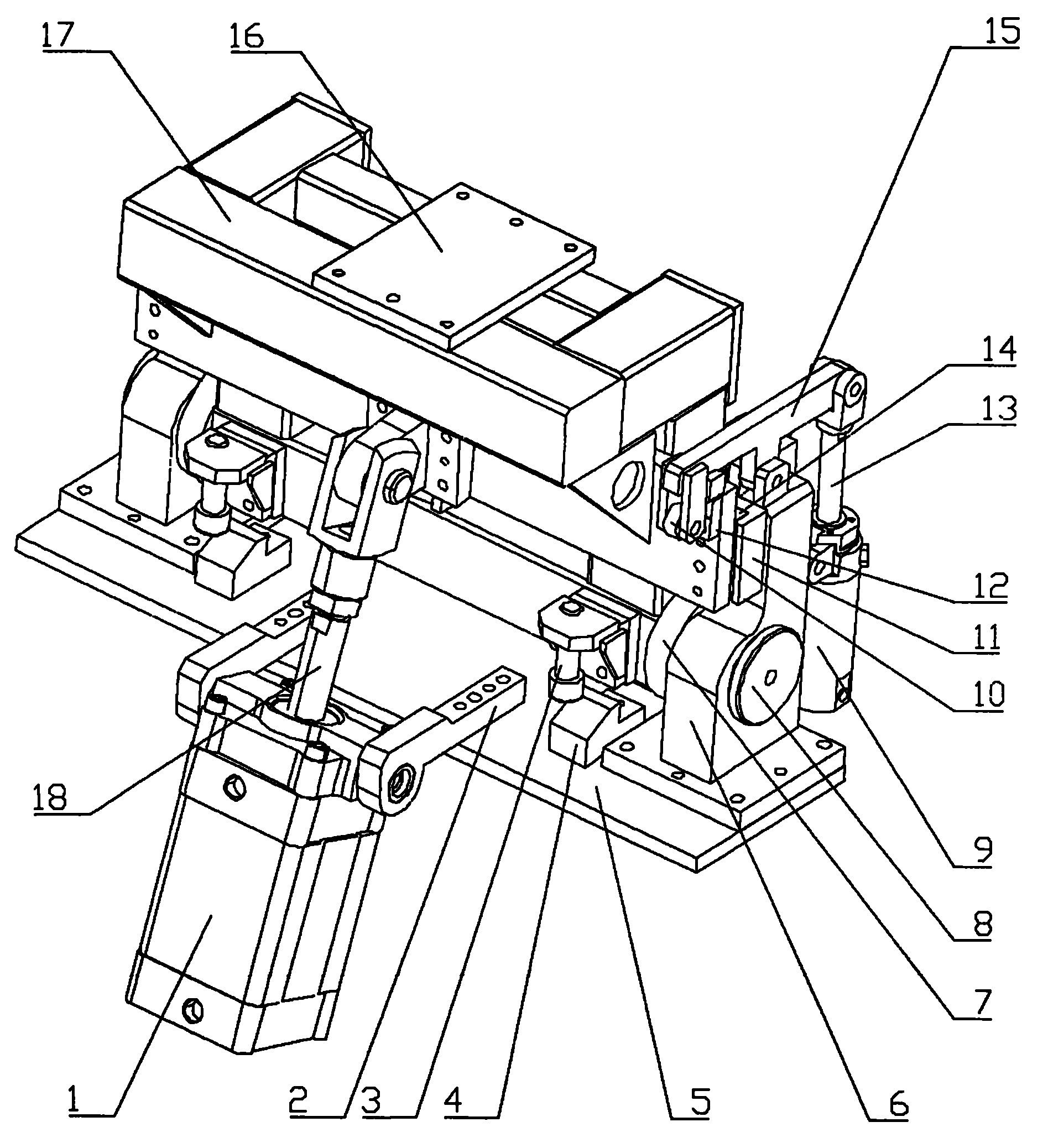 一种自锁式车身工装定位用翻转装置