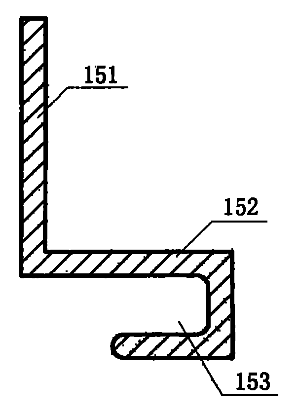 内置式百叶中空玻璃窗所使用的防杂物防尘手柄滑道