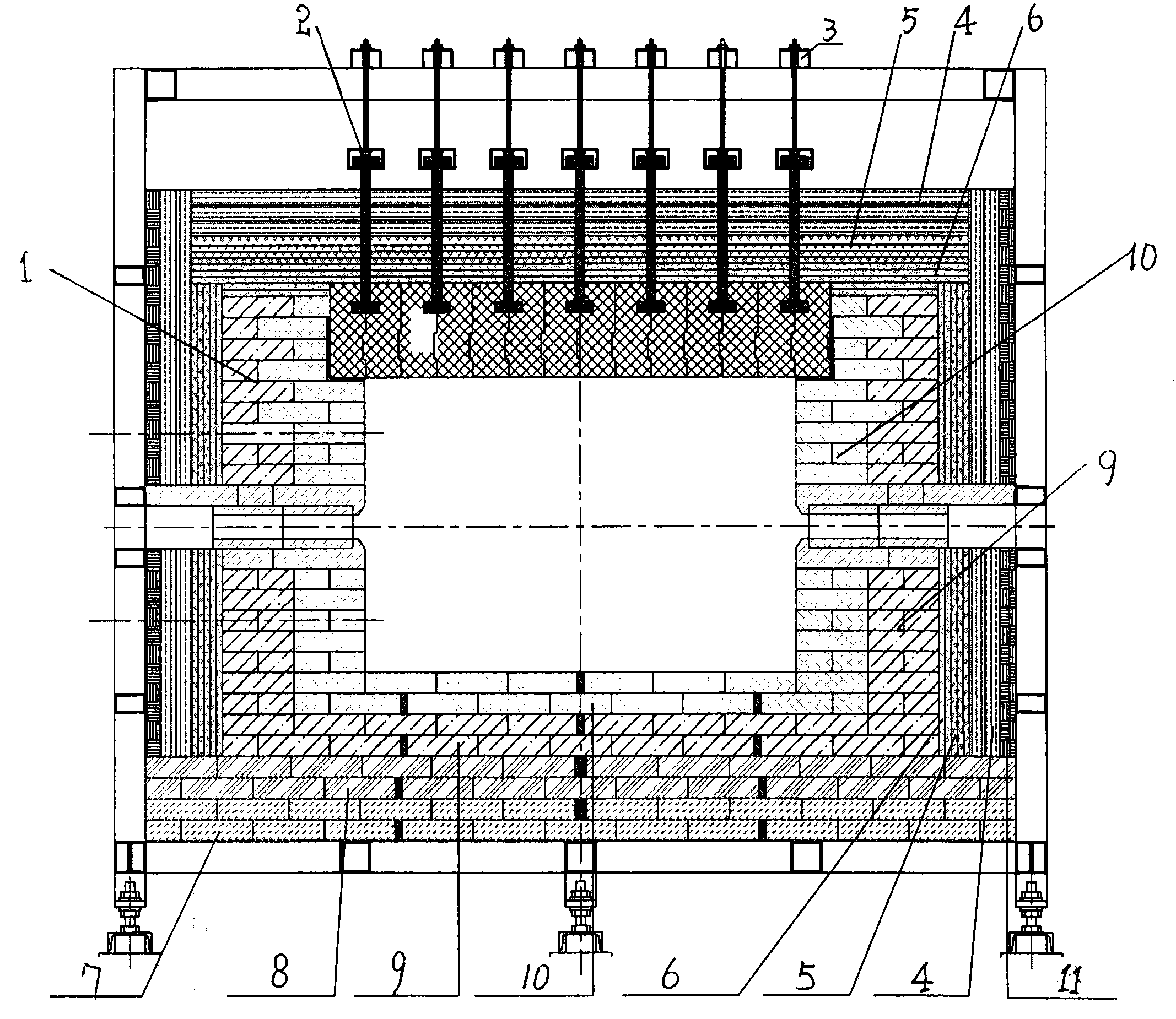 解决了现有生产耐火材料均化料时采用回转窑,隧道窑,辊道窑等窑炉存在