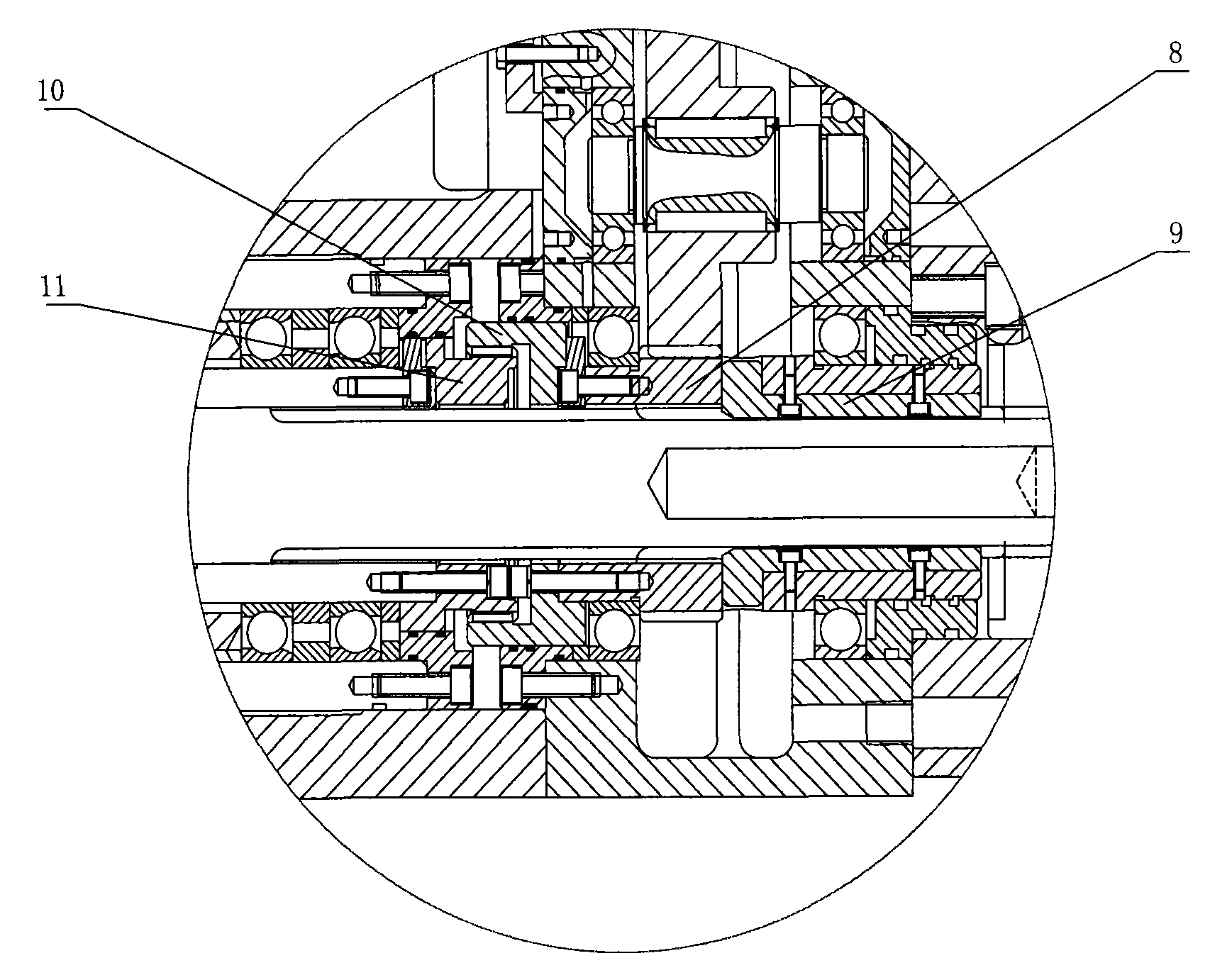 卧式数控镗铣床主轴传动机构