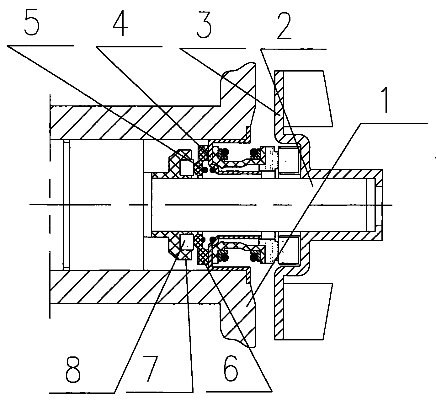 微型机动车用控制背压的水泵水封装置