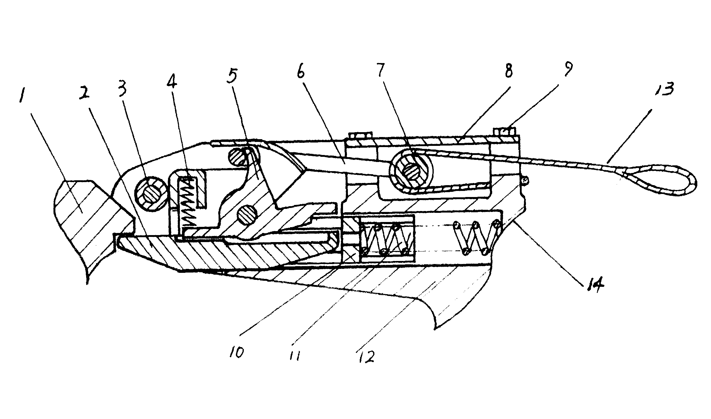 钻井大钩的双保险安全锁销机构