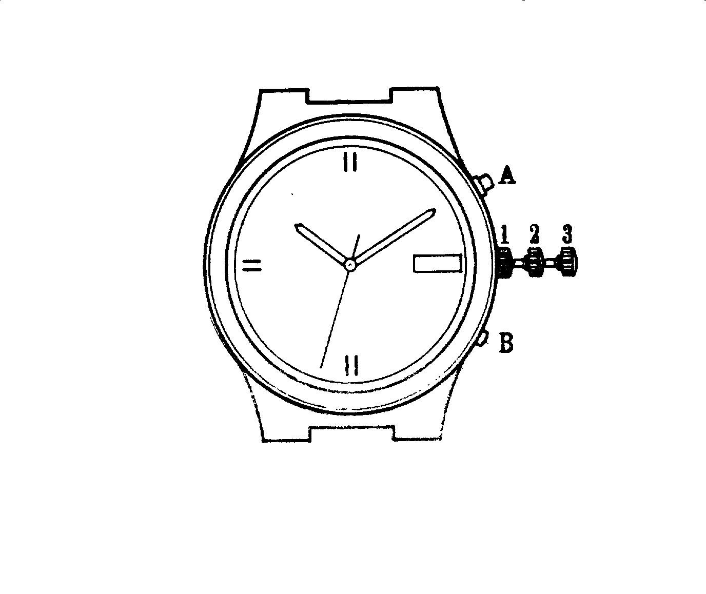 指针式语言报时石英手表
