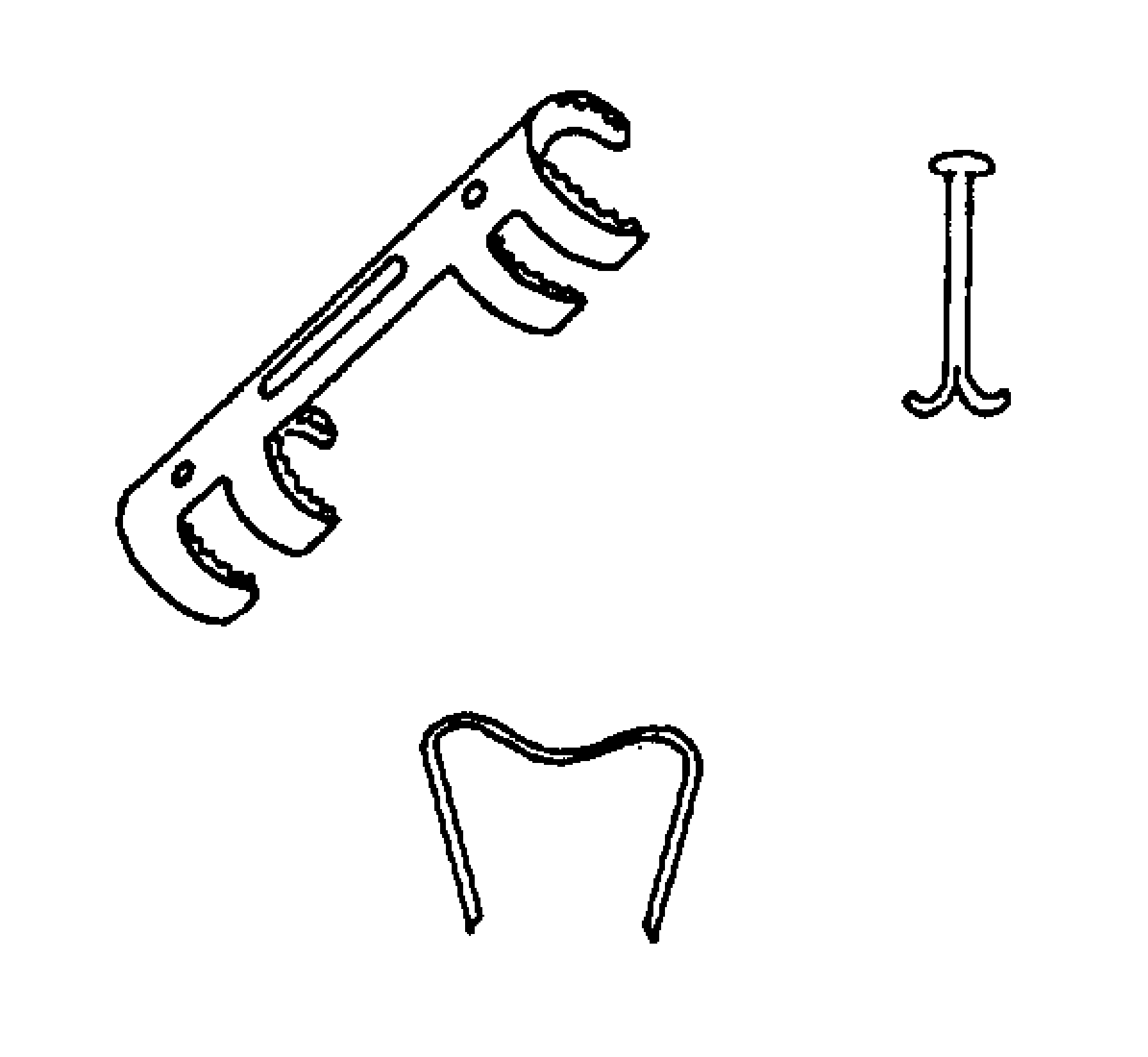 由环抱器,铆钉和骑缝钉组成,其结构是环抱器主体两侧有若干对环抱臂和