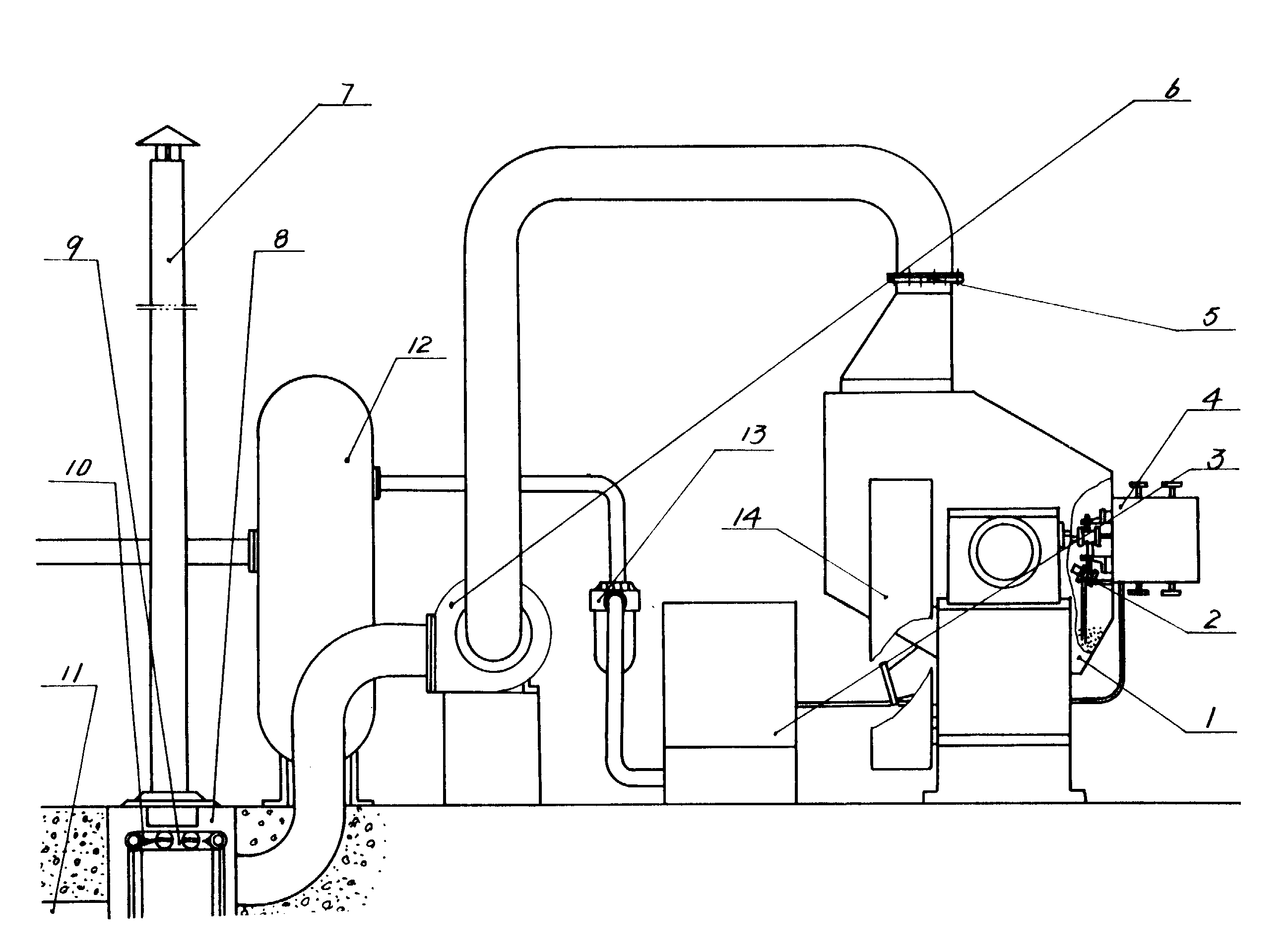 喷枪的喷丸参数不一致的技术问题,本实用新型在工作室内装有上护板和