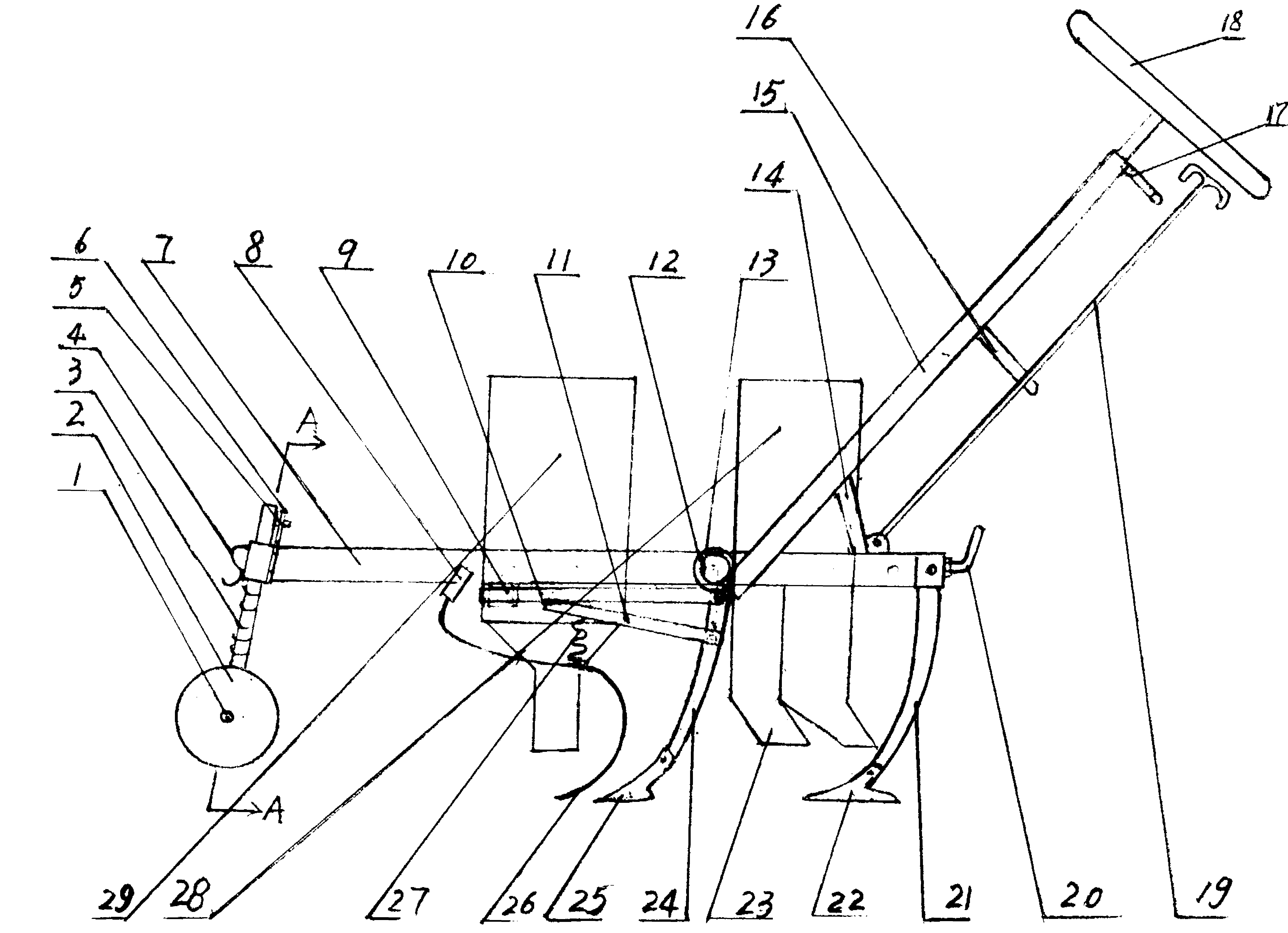 多功能畜力中耕犁