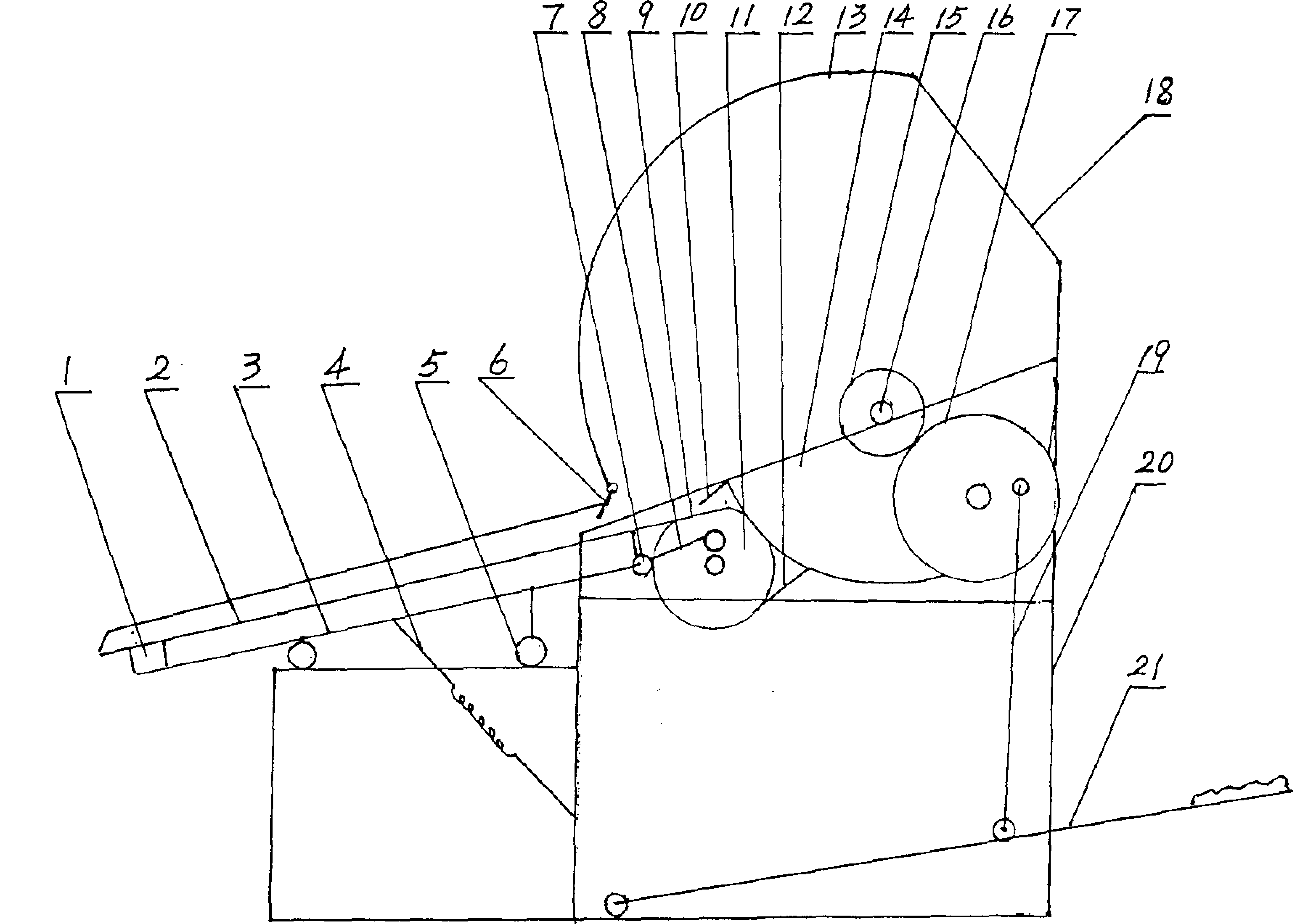 一种脚踏式脱谷机失效