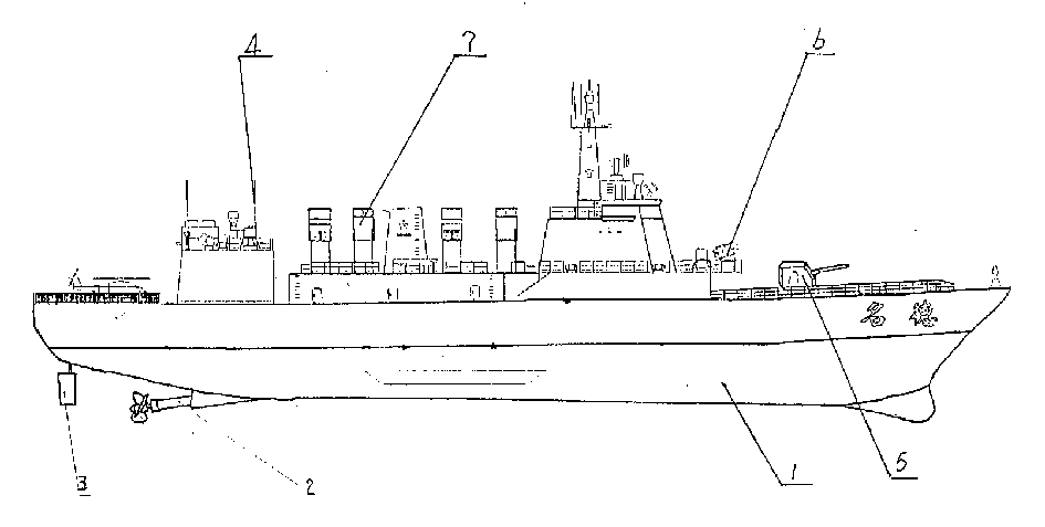 军舰模型图解图片