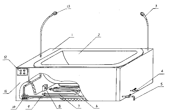 一体式恒温浴缸