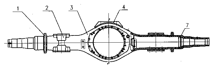 重型汽车驱动桥桥壳总成